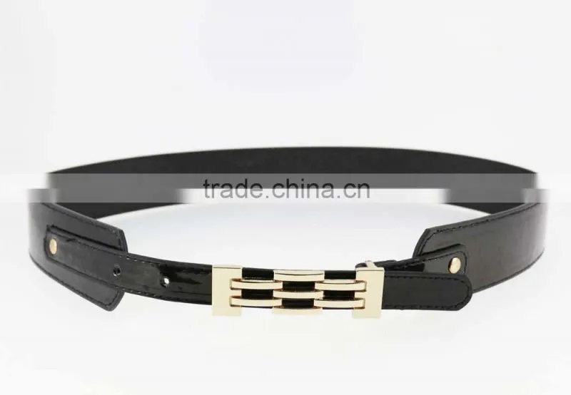 2015 new fashion women accessories with high quality black PU leather in YiWu