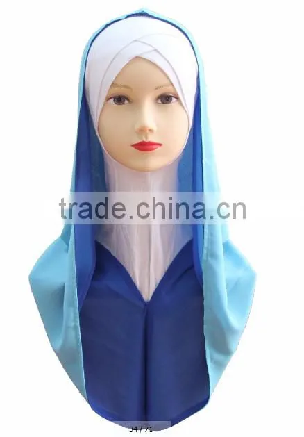 H229 popular muslim chiffon outside hijab