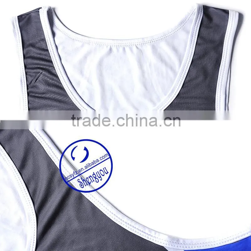 custom Polyester spandex mens dri fit tank top