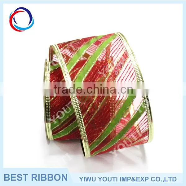 Most popular christmas decoration ribbon,satin ribbon