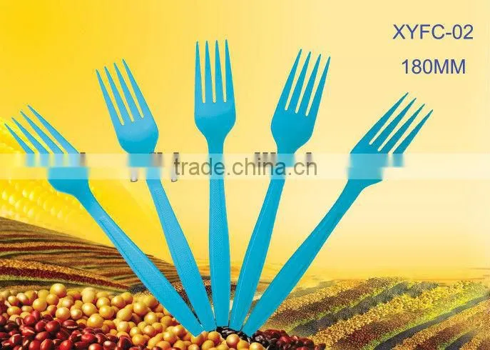 Biodegradable disposable corn starch fork