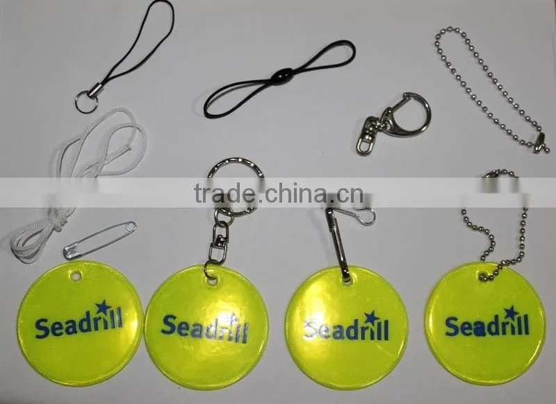 soft reflective keychain