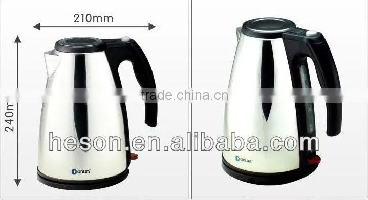 K17B 1.5liter stainless steel water heat pot for hotel