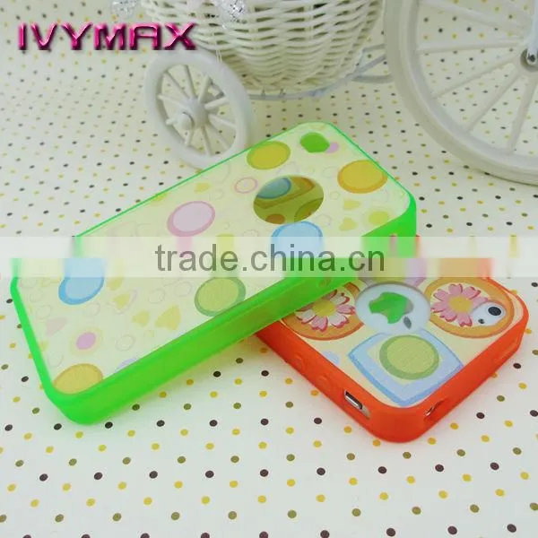 Factory wholesale mobile phone pc and tpu case for iphone 4
