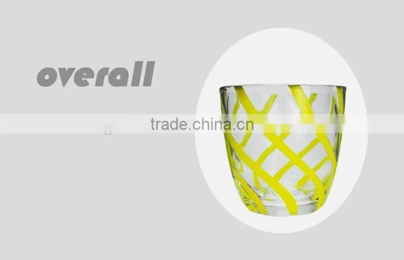 No-lead Crystal 12oz fashional drinking glass cup