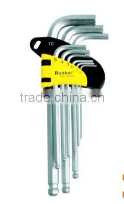 hex key set, extro-extra-long, 9pcs