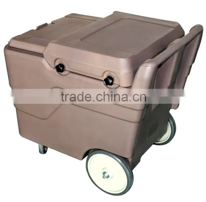 Plastic Storage Caddies, Rotationally molded ice cart for Catering service
