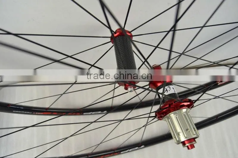 24mm carbon clincher bike road wheels set