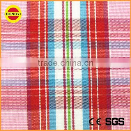 Cotton yarn dyed plaid shirting fabric