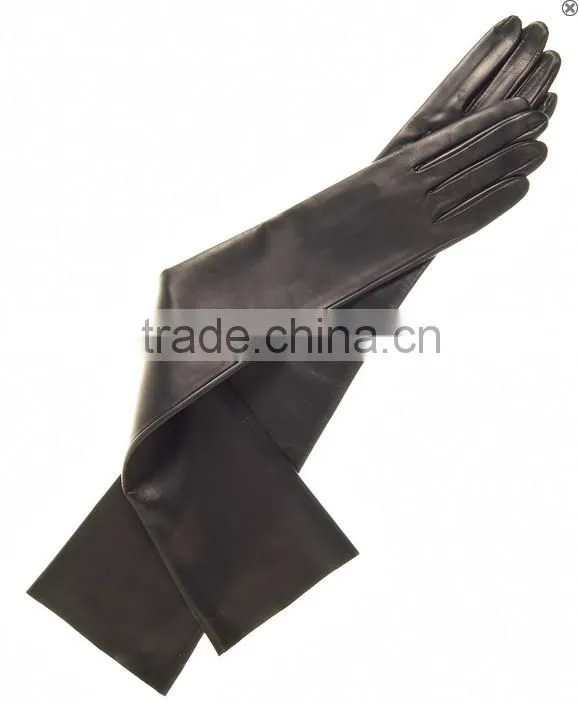 Wholesale Ladies Italian Opera 60cm Length Leather Gloves