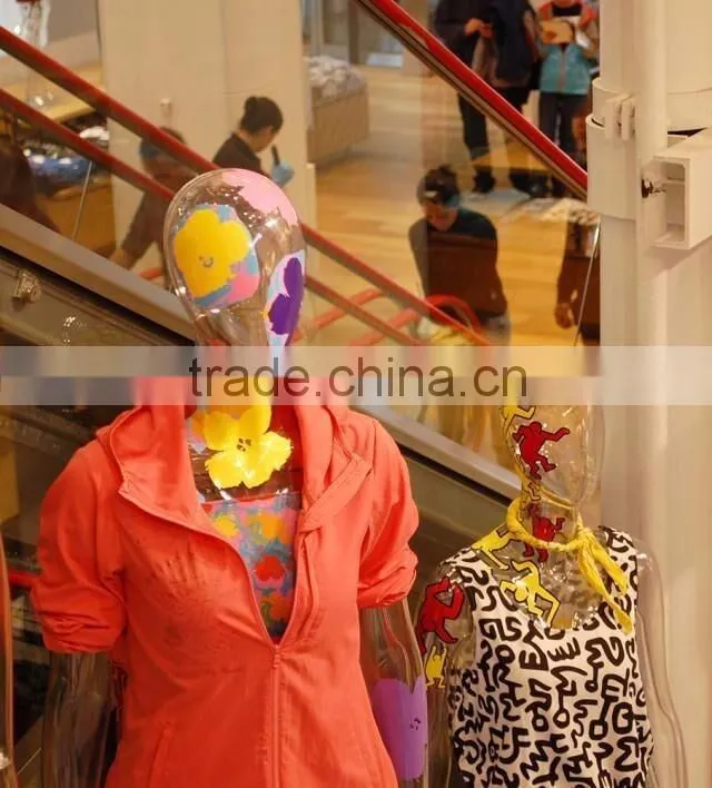 PC male mannequin transparent mannequin hollow out mannequin photography mannequin