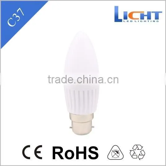 2016 new price ceramic led bulb C37 B22 7W 560lm