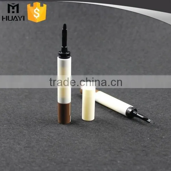China supplier plastic round bottle liquid eyeliner pen with brush