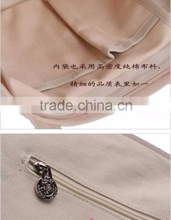 New arrival vintage heavy canvas tote bag beach cotton bag