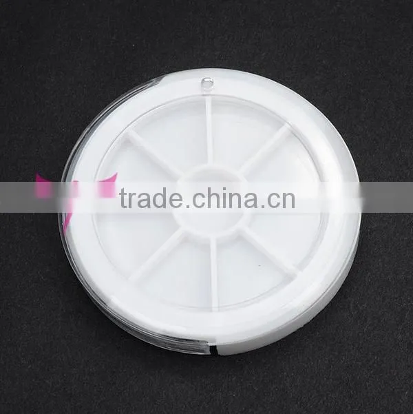 9 section Round Nail Art Empty Container