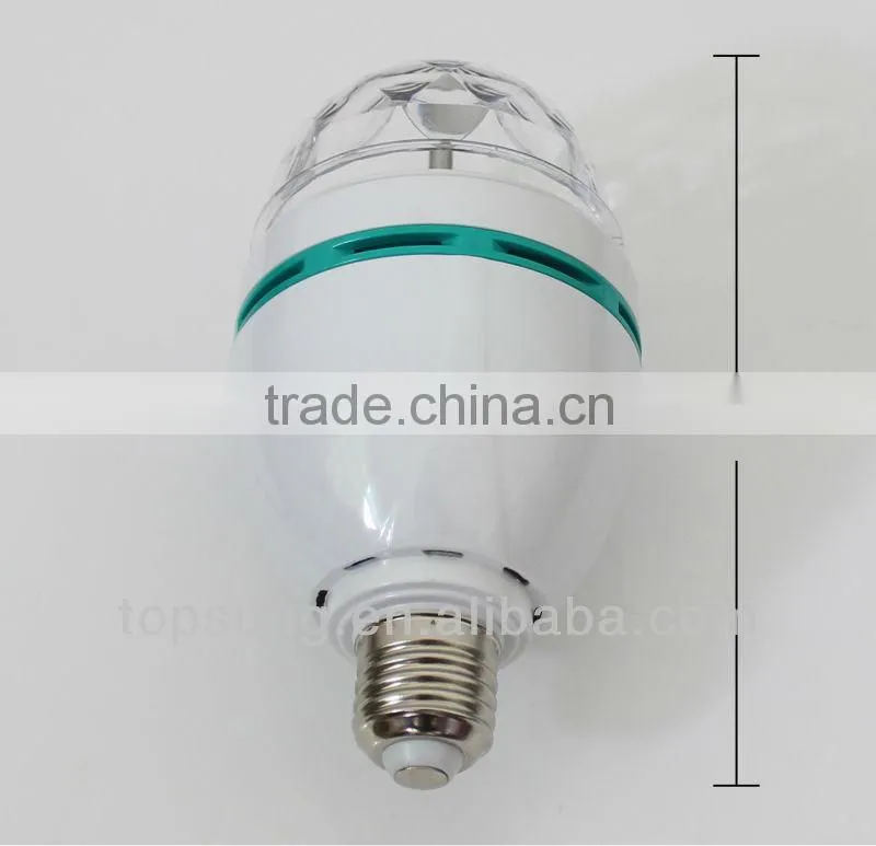 magic rgb led full color rotating lamp B22 base
