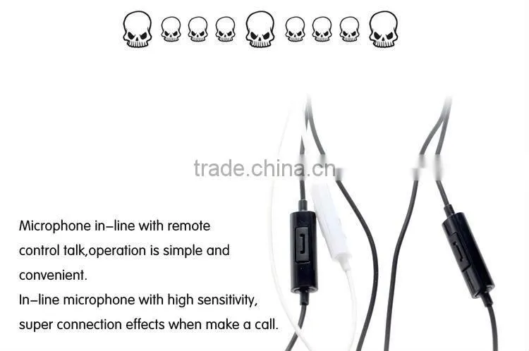 ULDUM wholesale skull professional design in-ear headphone
