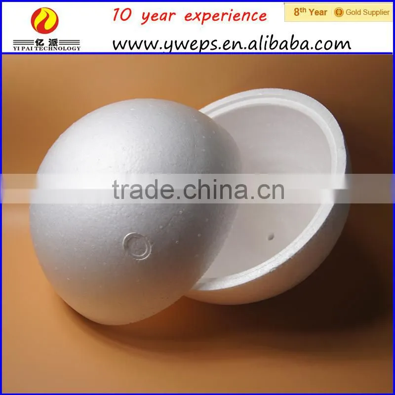 styrofoam white hollow christmas balls