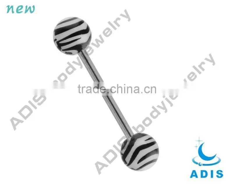 Fashion Christmas Tongue Barbell Ring Tongue Piercing Ring