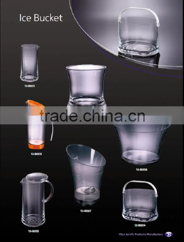 Customized acrylic ice bucket set