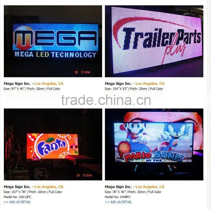 Asram 32X128pixel P7.62mm red green indoor dot matrix led message display sign with scrolling moving text