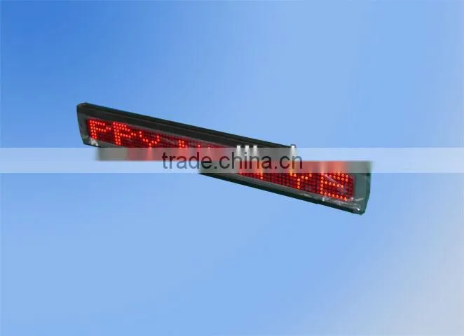 taxi signs /led speed sign P10 single yellow led board / p10 led moving sign/single color led moving sign display
