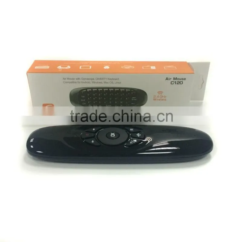 Kowellsen Air Mouse 2.4Ghz Wireless Mini Keyboard, C120 Air Mouse, T10 Air Mouse