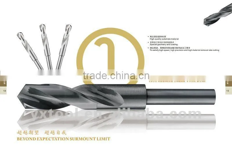 High precision HSS Reduced Shank Twist Drill with high-precision, used for Aluminium Alloy