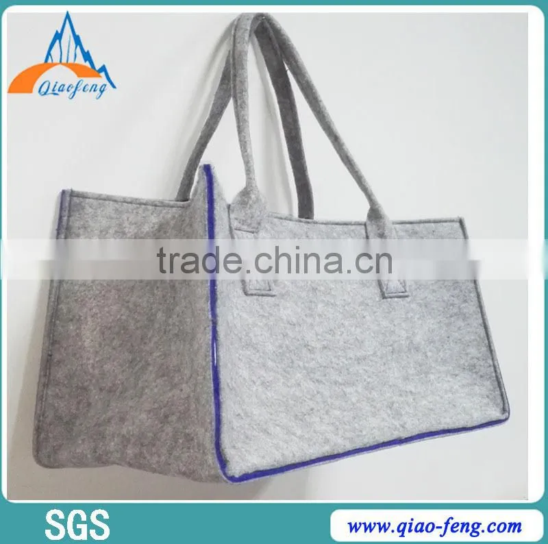 eco-friendly felt tote bag felt bag organizer promotional wool felt bag