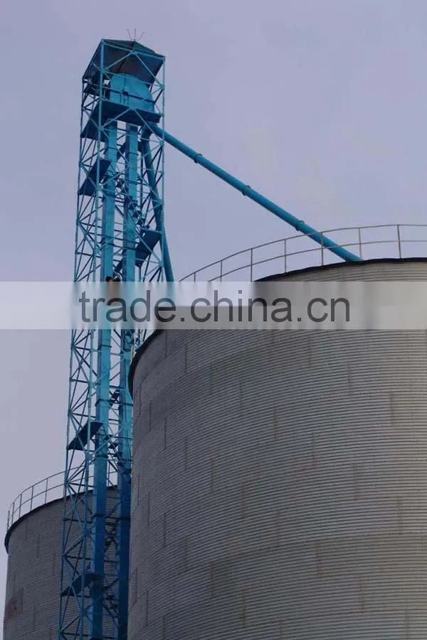 TDTG series vertical bucket elevator used for bulk grain/pellets storage steel silos