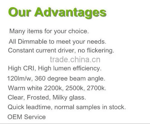 Factory wholesale 4w 6w E27/E26/B22 led filament candle e14 for decoration chandelier