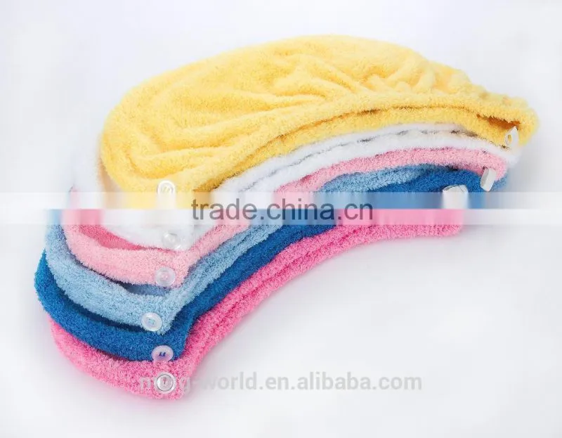 Super Absorbent Plush Microfiber Hair Drying Towel Wrap