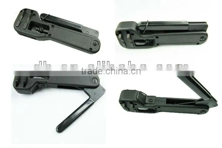 Fiber optic tool for RG6 RG11/FTTH flat drop cable jack sheath stripper