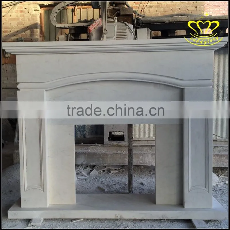 Marble fireplace boutique European door cover Luxury mantel interior decoration