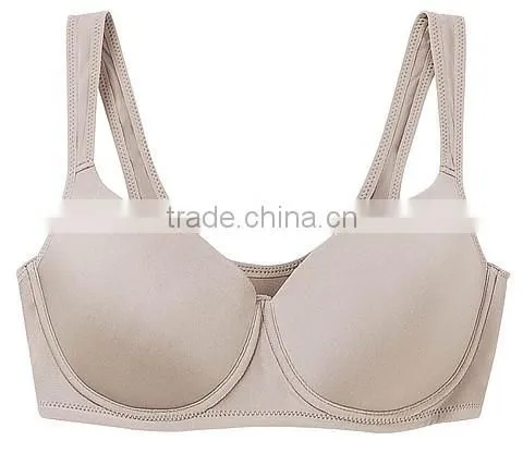 hot sell ladies popular underwear solid microfiber soft comfortable supported sport bra