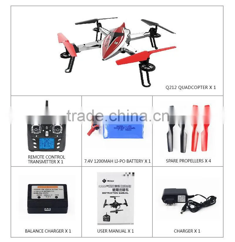 WLTOYS unmanned aerial vehicle altitude holding quadcopter rc drone