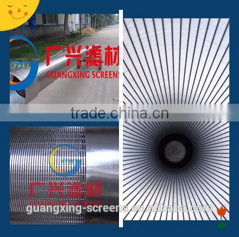continuous slot johnson screen for water well stainless steel grade