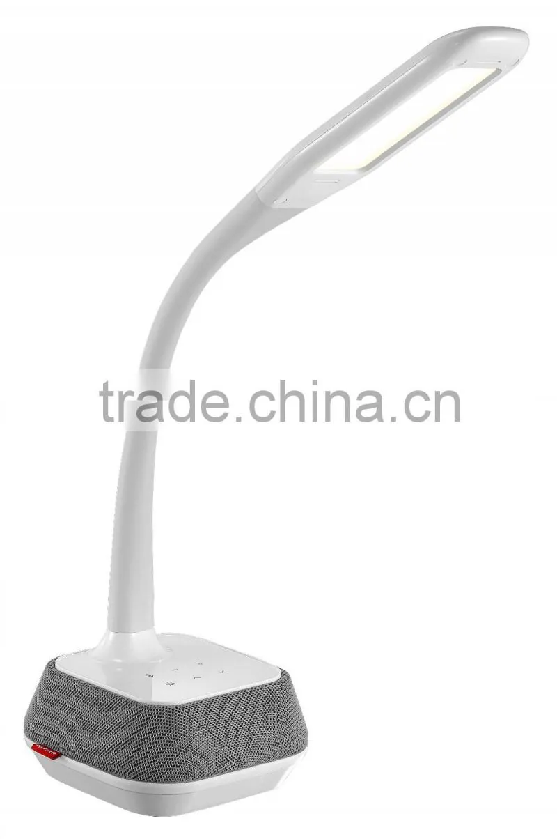 2016 hot sale, rechargeable, fashionable,led desk light/lamp with blue-tooth