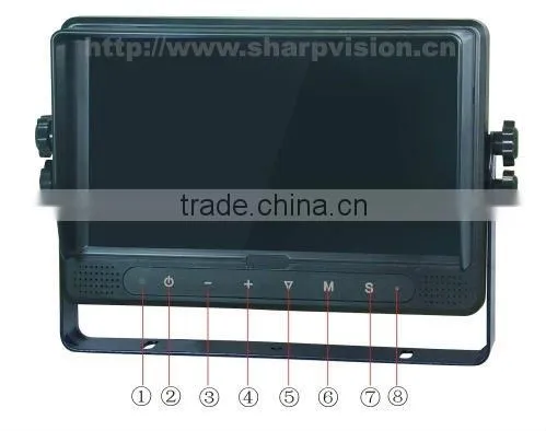 9-inch Rear View System with built-in dvr monitor for car