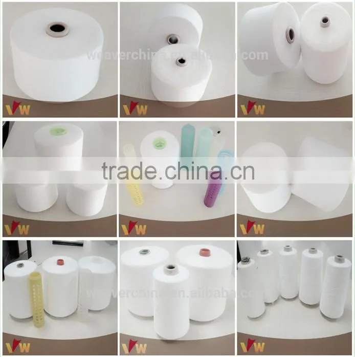 100% yizheng fiber polyester sewing thread 40/2 5000yards in white and colors