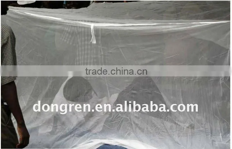 Square adult mosquito net with insecticide treated