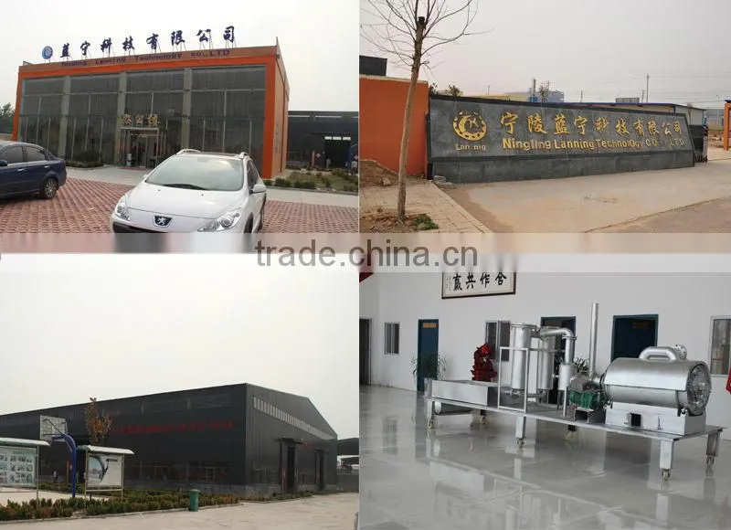 used tire pyrolysis to crude oil equipment with 35~60% high oil yield