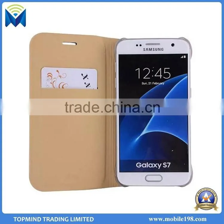 Promotion price phone case for samsung galaxy j510 leather flip cover case