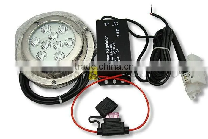 Excellent Quality IP68 Waterproof Rate 9 LED Underwater Marine Boat Drain Plug Light brightest 27W WIFI RGB DC11-28V