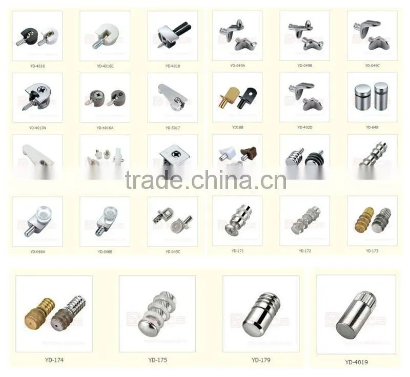 Diverse styles plastic shelf/board support bolt