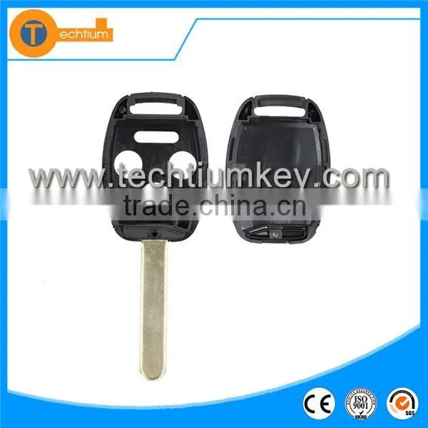 High quality car keys for 3+1 button remote key blank for key cover case without key fobs with chip groove for Honda fit