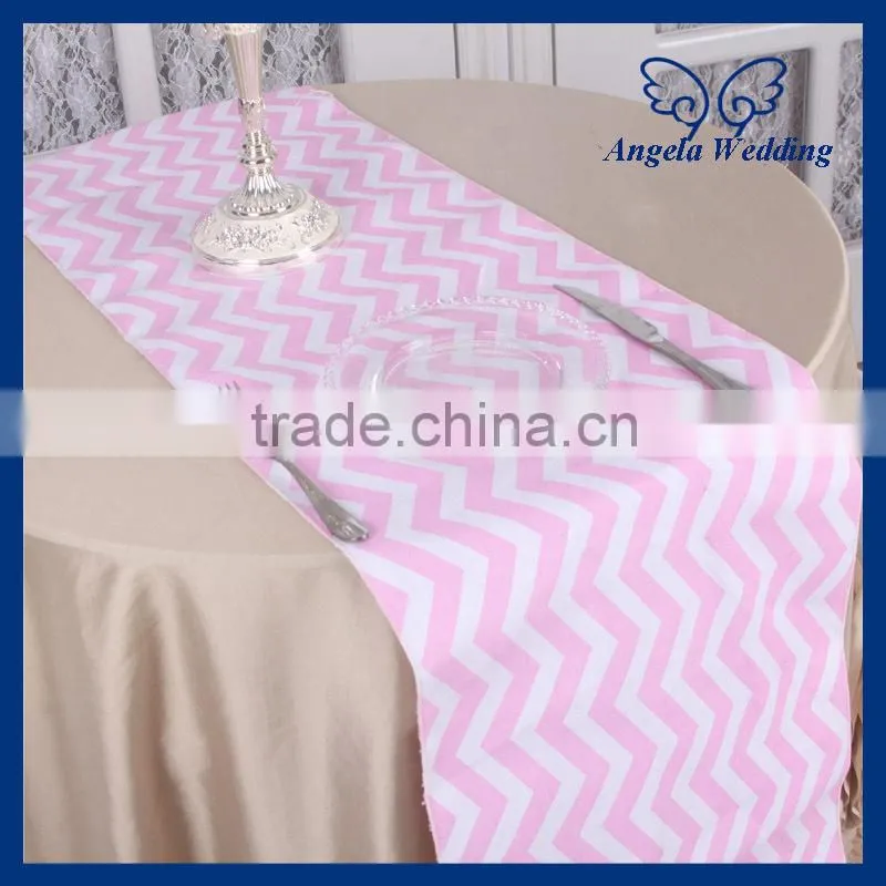RU012C cheap 2015 new decorative printed grey and white chevron table runner