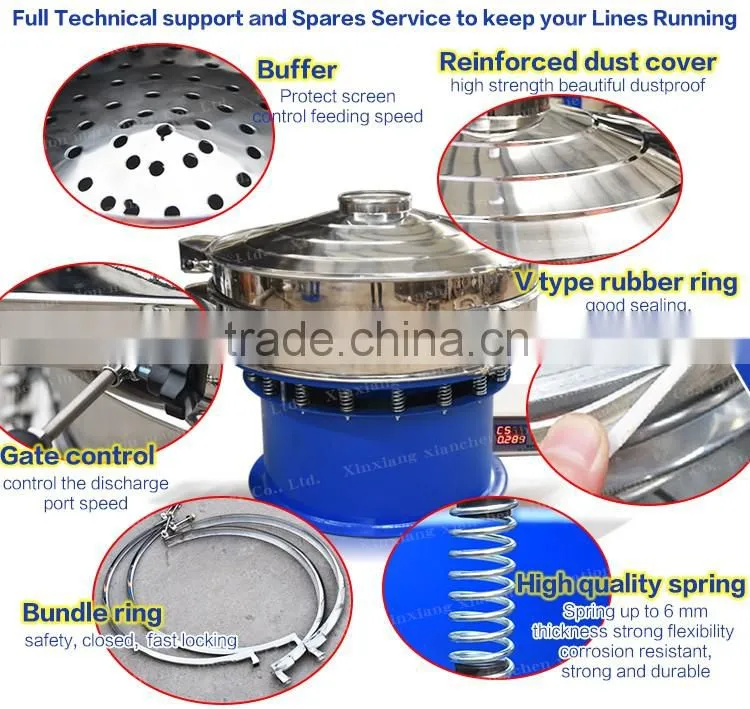 Vibrating screening equipment ultrasonic sieve shaker for fines chemical powder and feldspar sieving