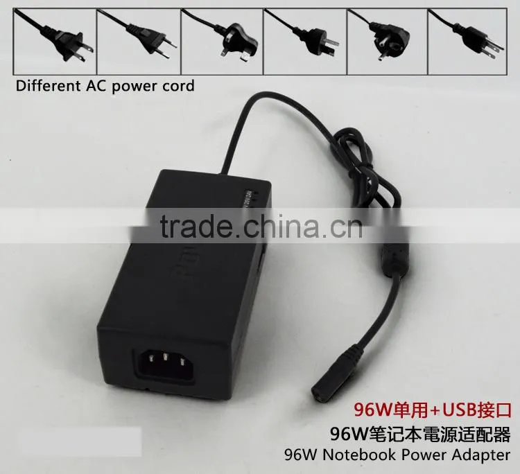 Input 100-240V EU UK US plug AC/DC power adapter with USB plug