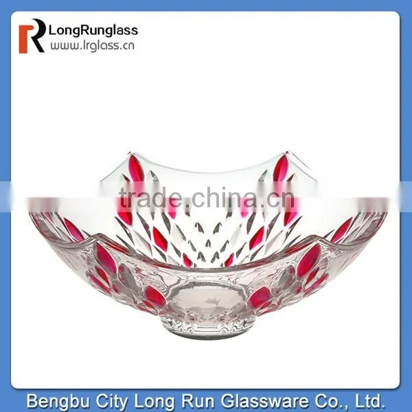 LongRun new design fancy glass holder elegant fruits glassware top sale